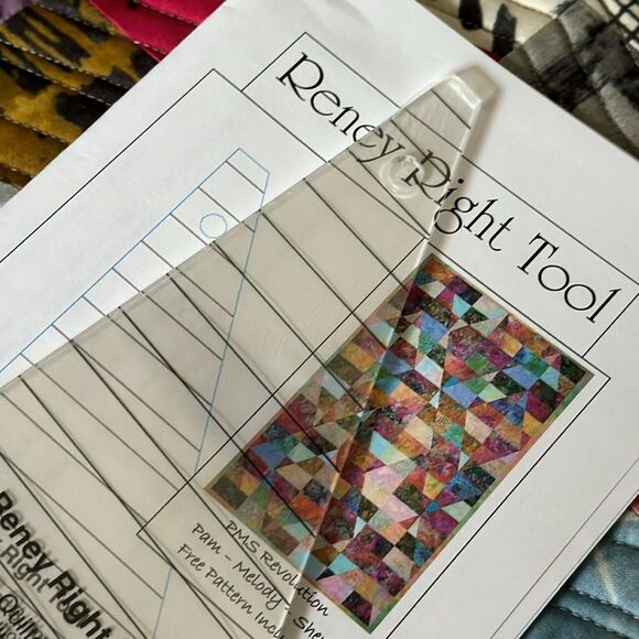 Reney Right Tool Quilting Ruler 30/60/90 Degree NWT - Picture 7 of 8